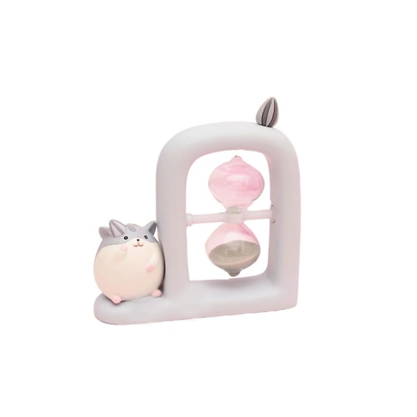 Kreativ Sandtimer med Hamster i Cartoon-Stil - Söt Sandklocka i Grå - 11,5*4cm Grey 11.5*4cm