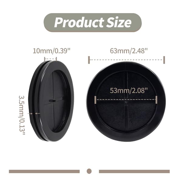 8 st gummitätningar dubbelsidiga tätningar 2\" innerdiameter 2-1/2\" borrhål 8 st 8-pack 2\" 2\" 2" Inner Dia size_name