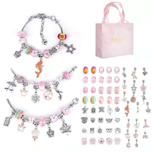Gave til piger 5 6 7 8 9 10 11 12 år, charms smykker og perler