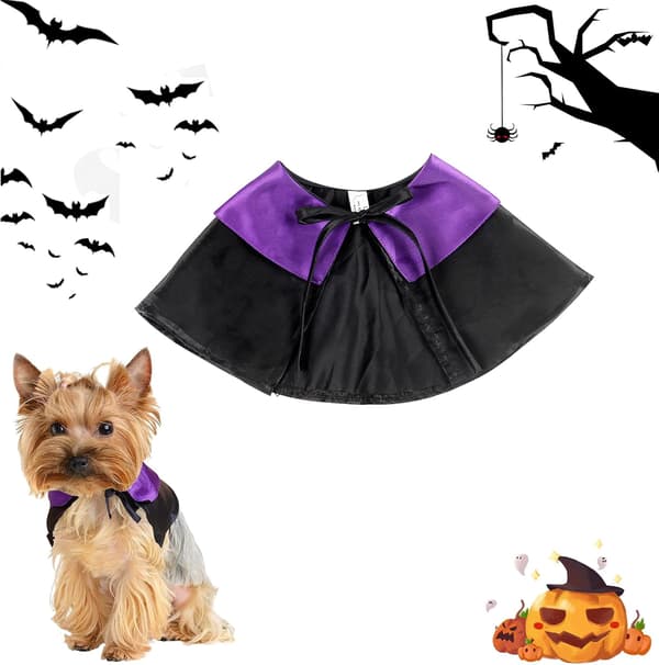 (Magiker) Hund Halloween Kostume, Kat Troldmandskappe Kostume Kæledyr Hal