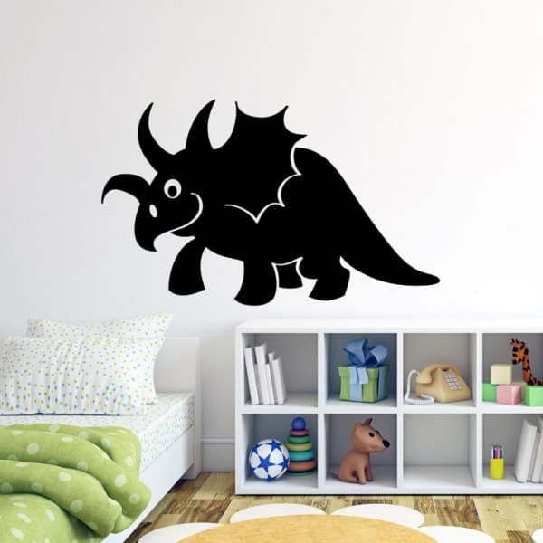 Søt dinosaur vinyl veggdekor brun brown