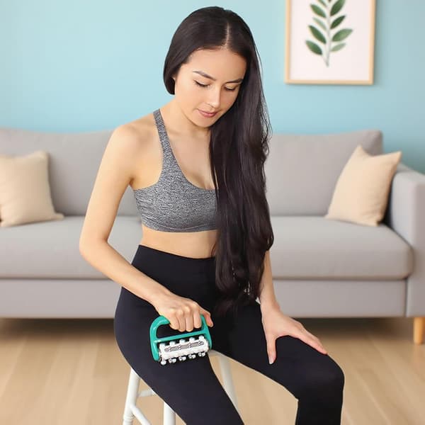 Lymfdrainage Massager & Fascia Roller | Deep Tissue Lymphatic Massage for Thighs, Buttocks, Legs, Back, and Body T35