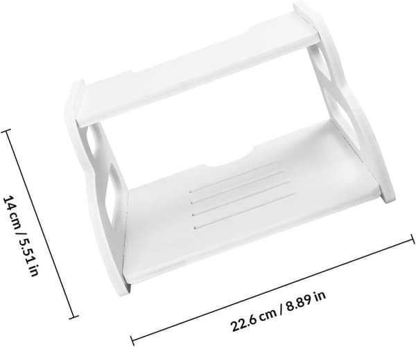 Wall Mounted Stb Stand Holder Double Layer Pvc Board Punch-free Creative Small Lightweight Design