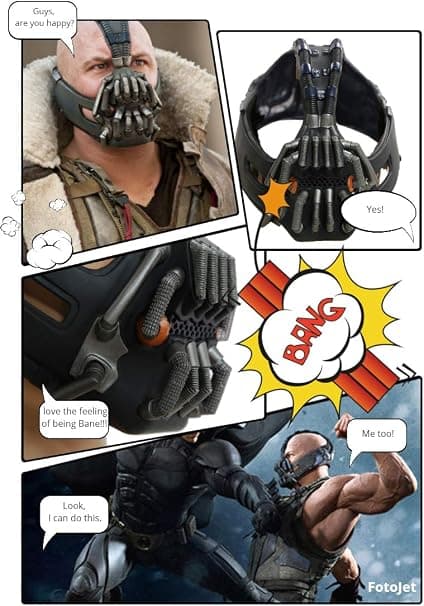 Bane-naamio aikuisten asuste Dark Knight -cosplay-tarvike