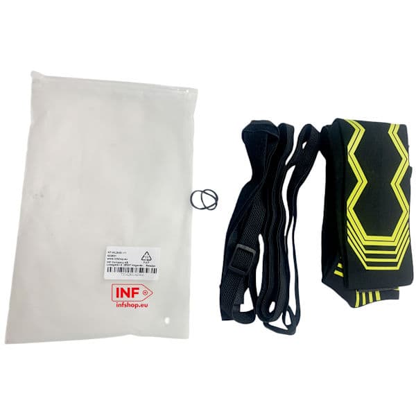 Elastic training band for football Yellow/Black