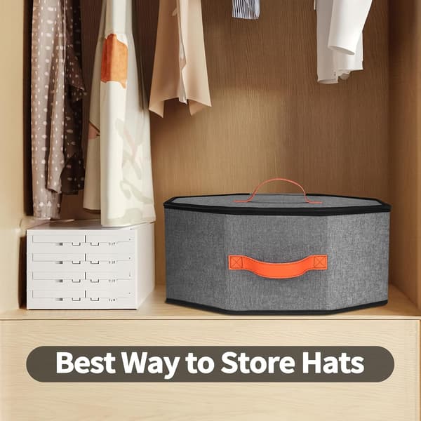 Stor sammenklappelig hatæske til cowboyhatte - Unisex hatopbevaringspose og organizer