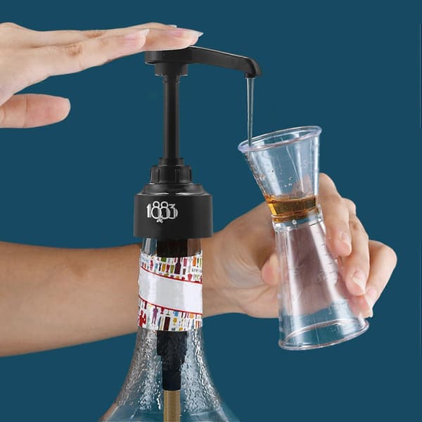 4-pak sorte 8 ml sirupspumper, dispenserpumpe perfekt til Monin kaffesirup, snokoner, smagsstoffer og mere