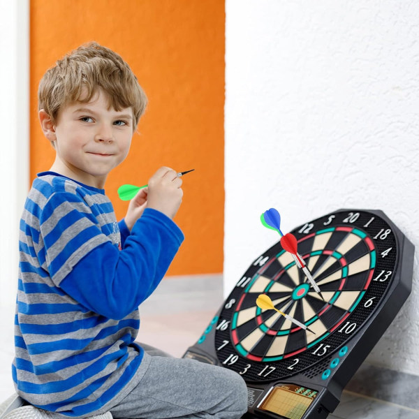 14g Plastikspids Dart, 12 Dart med 100 Spidser til Elektronisk Dartbræt, Professionel Plastikspids Dart, Soft Tip Dart Sæt til Hjemmet