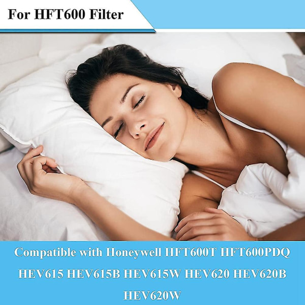 4stk Hft600 luftfukter wicking filtre T kompatibel kompatibel med tårn luftfukter Hev615 Hev620, sammenlign med