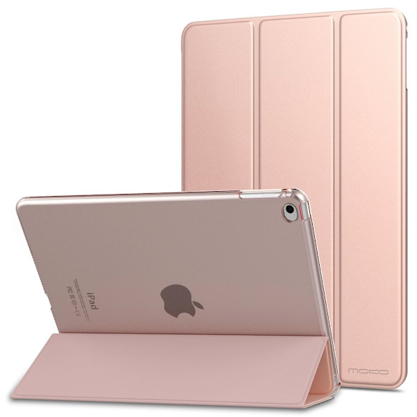 Black PU Leather Case with PC Shell for iPad Air 1/2 and iPad 9.7 - Durable Protection with Stand Function