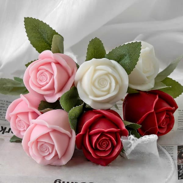 3D Blomsterlysforme Støbeforme Epoxyharpiksforme Håndlavede Silikoneforme Gipsforme Pynteforme 1 1