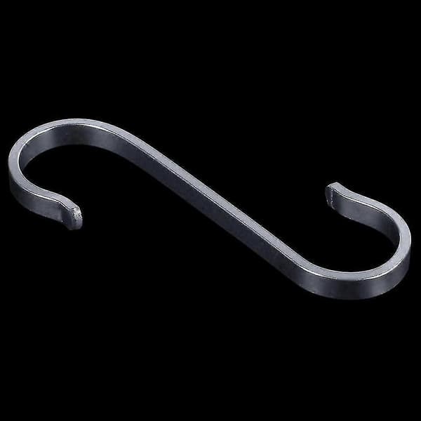 2x Stainless Steel S-shaped Hooks Powerful Kitchen Hanger Lock Rack Clothes Holder, 19x19mm