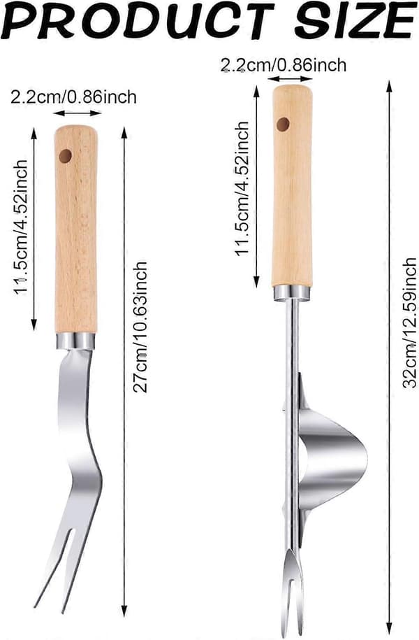 2 Pieces Hand Weeding Tool, Manual Weeder Garden Weeding Tool Dandelion Remover Manual Weed Puller for Garden Patio Lawn