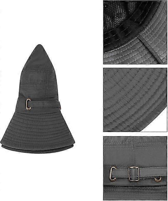 Women's Quick Dry Bucket Hat Sun Protection Hat Cap Women's Wide Brim UV Sun Hat Foldable Packable Beach Hat, Grey