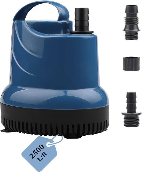 Mini dränkbar pump 2500L/H 40W 230V källarvakuumpump en meter vattenrör