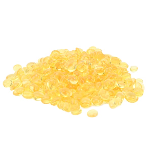 100g gula smältgranulat hårförlängningstips transparenta pärlor för perukframställning hårförlängningar