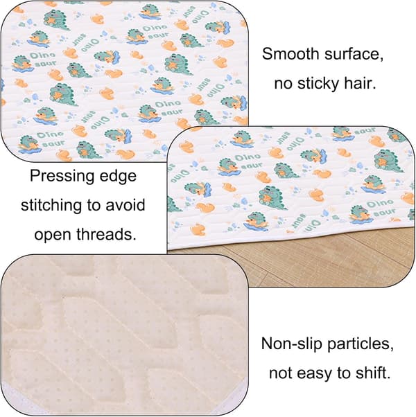 Dog Cooling Mat, Soft Comfortable Cooling Mat, Summer Cooling Mat for Dogs, Pet Cooling Pads, with Cartoon Dinosaur Pattern, 70 * 50 cm (White)