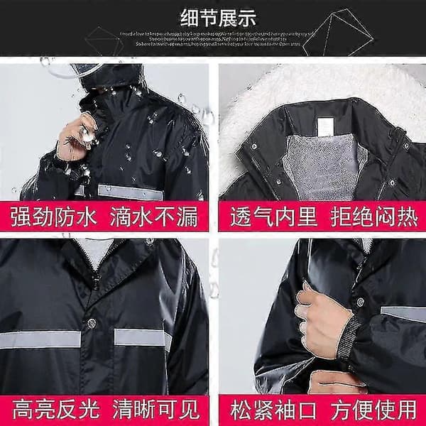 Raincoat Rain Suit Split Anti-Rainstorm Full Body Electric Motorcycle Thickened Waterproof A