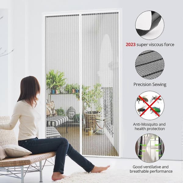 1 pc Automatic Closing Ultra-fine Mesh Magnetic Mosquito Net