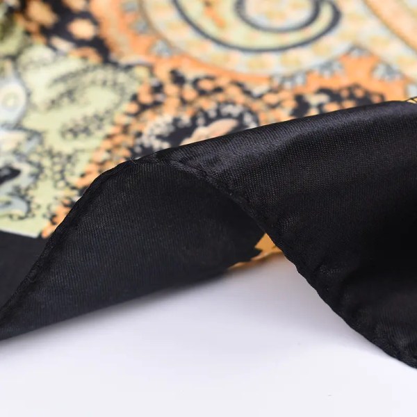 35” satin store firkantede hovedtørklæder - silkelignende halstørklæde Hår Soveomslag Lette satin silketørklæder