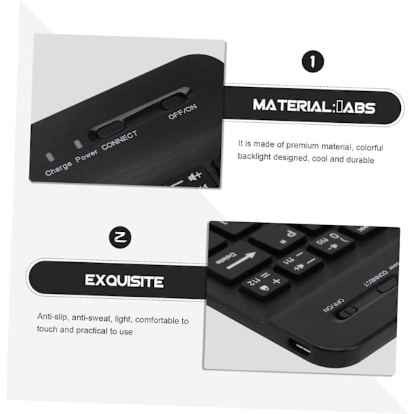Wireless Backlit Laptop Keyboard, Lightweight and Multifunctional