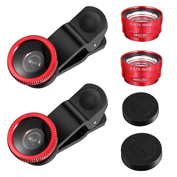 Smartphone Fisheye-linseadapter Universal Clip-linse Stjernefilterlinse Makrolinse Fisheye Vidvinkel Linse