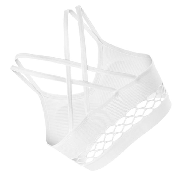 1 kpl Saumaton Mesh-Rintaliivit, Rintaluu, Selkäristi, Hengittävä Olkahihna, Rinnan Kääre (valkoinen)Valkoinen31 White 31*28*1.5cm