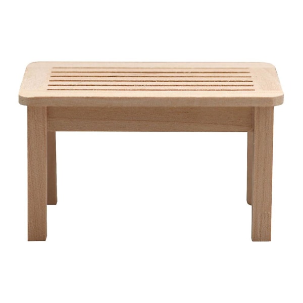 Dekorativt Mini Møbel Søt Mini Skrivebord Tre Mini Skrivebord BarnetilbehørLog7.6X4.9X4.4CM Log 7.6X4.9X4.4CM