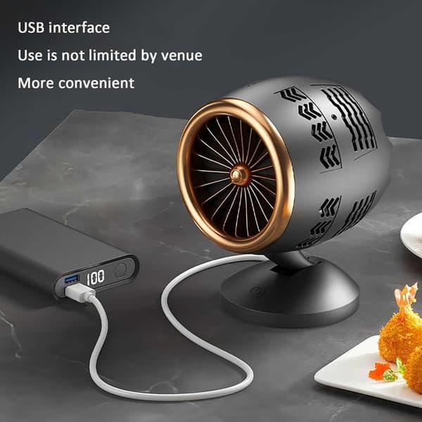 Portable Kitchen Hood with 360° Rotating Adjustable Bracket, Powerful Suction, Quiet Operation