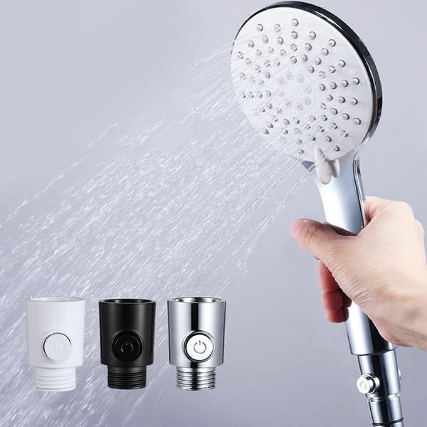 Bärbara duschventiler Knapptyp 1/2 tums vattenflödeskontrollventiler för enkel installation Bidet Sprayer Använd vit Vit White