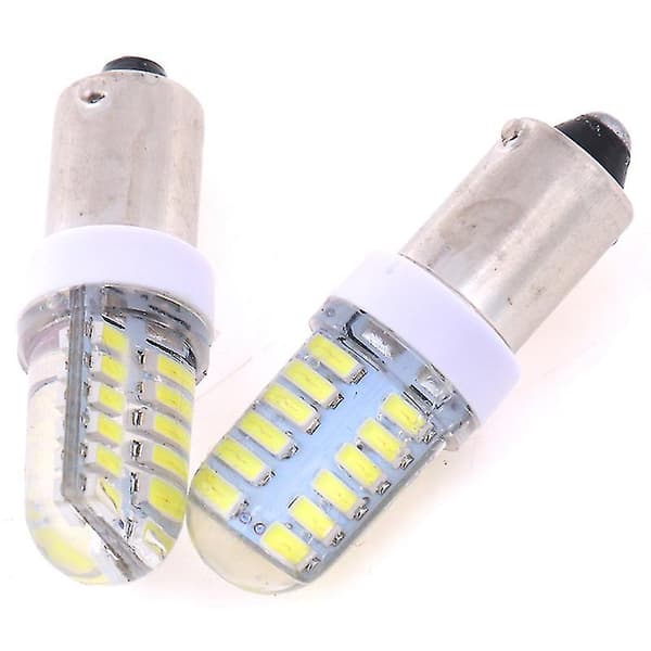 2 stk Ba9s T11 T4w 3014 24smd 12v LED billys, hvit