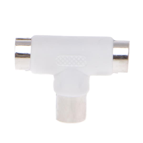 2-vejs TV T-splitter Antenne Koaksialkabel Han Til 2x Hun C