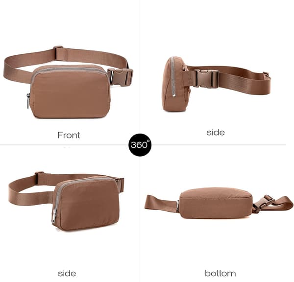 Fanny Bæltetaske Taljetaske Crossbody Tasker Mavetaske til Løb Vandring