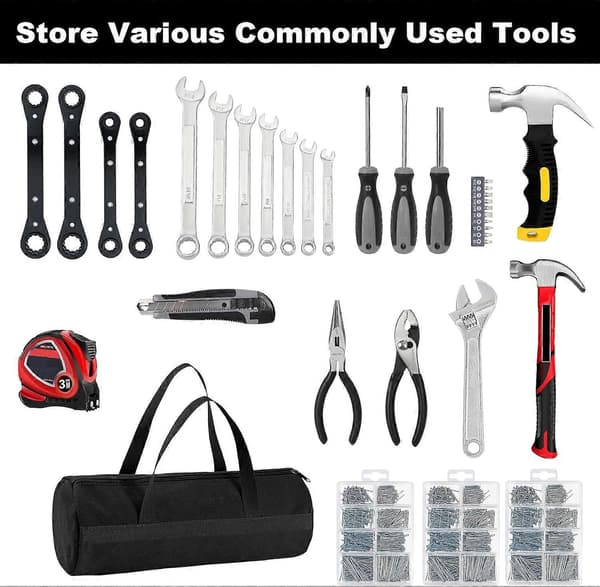 Small Empty Tool Bag, Tool Storage, Tool Pouch, Storage Bag with Handle