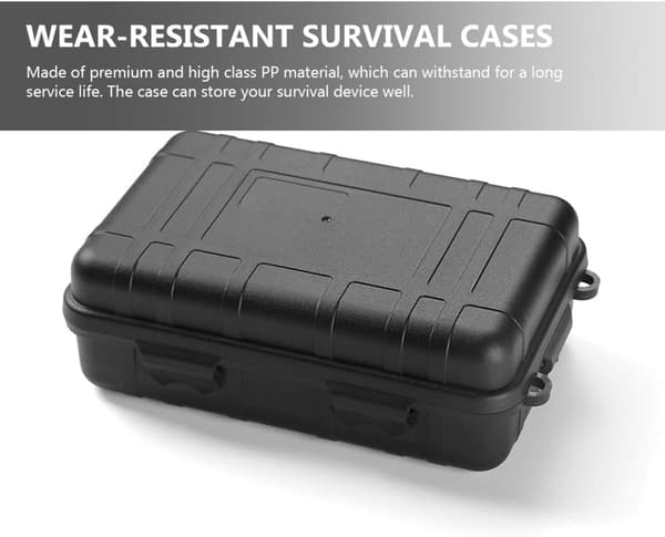 Survival Storage Container Set 2st Vattentät Stötsäker Verktygsorganisatörslåda