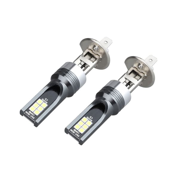 2 stk H1 LED-frontlyskonverteringssett Fjernlys Nærlys 100