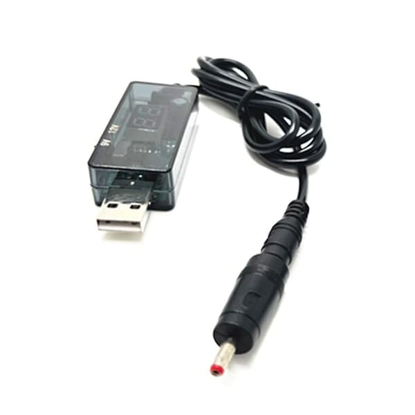 5V - 9V/12V USB - DC 5.5x3.5mm Virtajohto USB 5.5x2.1mm