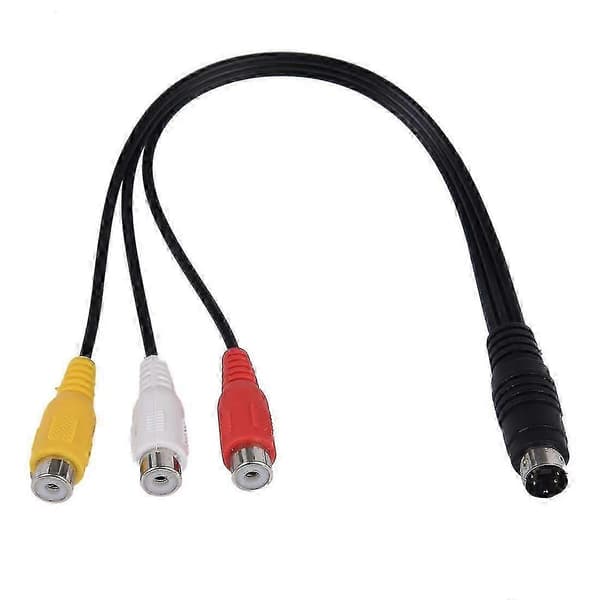 4-pinners S-video til 3 RCA hun TV-adapter laptopkabel