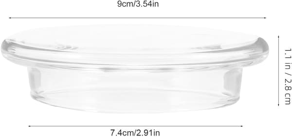 Glass Lid for Teapot 7.1+0.2 cm High Borosilicate Heat Resistant Portable Practical Replacement Lid