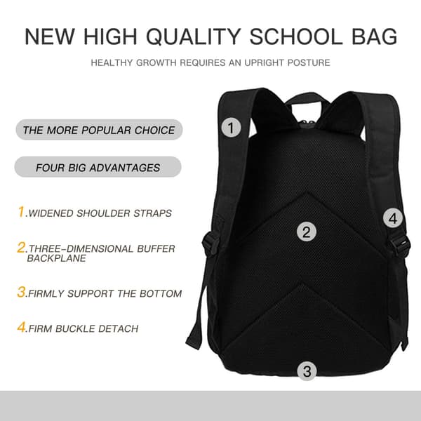Mechanical Style Backpack Set, School Bag with Lunch Bag and Pencil Case, Large Capacity Student Backpack**11 11 11