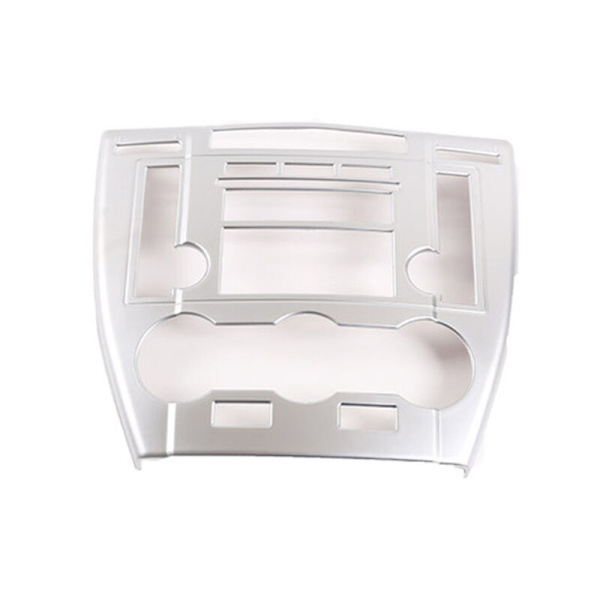 Bilstereo luftkonditionerings CD-kontrollpanel trim klistermärke för 2 2007-2012 (Silver)