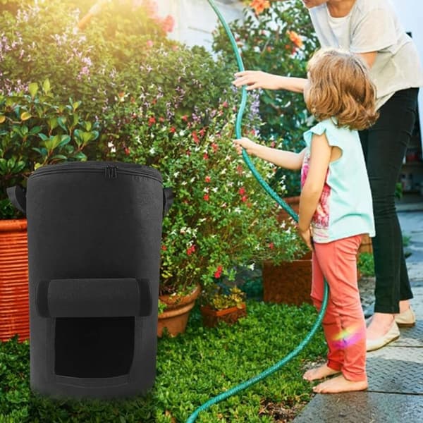 Non-woven compost bag 35x60 cm - 1 piece - Sealed design for fast fermentation - Easy access with Velcro