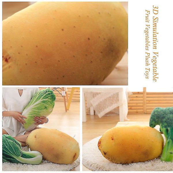 Senaste heta produktidéer Kawaii Leksaker 3D Simulering Grönsaker Potatis Kudde Kontorsoffa Kudde Vel