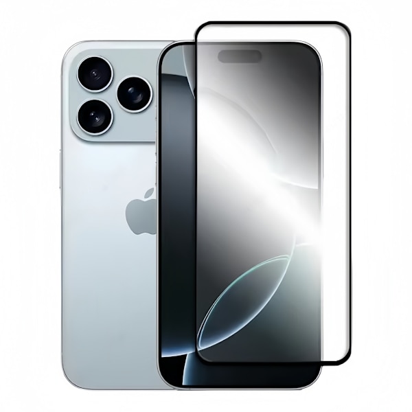 High Aluminum Silkscreen Dustproof Tempered Glass Screen Protector [HD] Compatible with iPhone 16 (2-Pack)