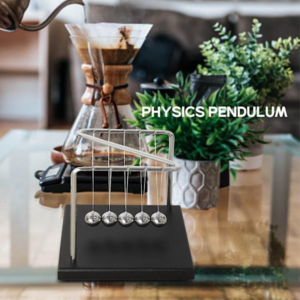Cradle Physics Pendel Vetenskap Z-typ Trä 's Cradle Art I Rörelse Balansboll Vågrörelse Skrivbordsdekoration