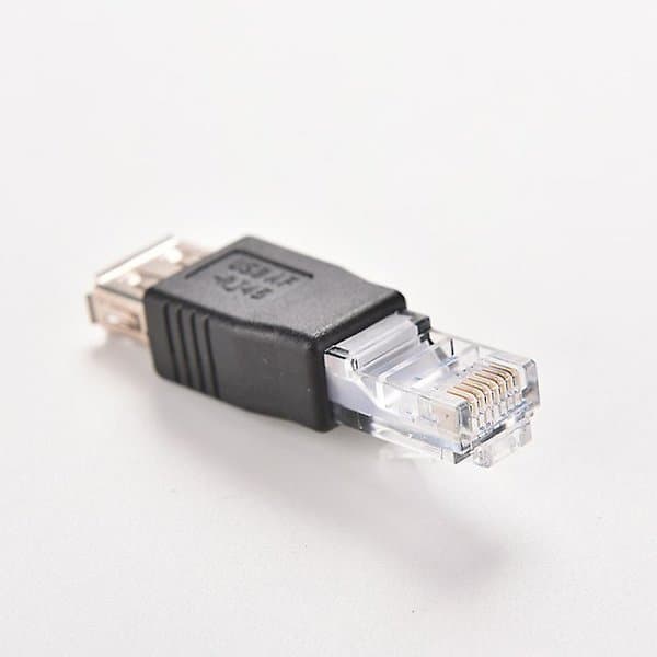 2 kpl PC USB–RJ45 naaras A–Ethernet Internet RJ45-liitinsovitin