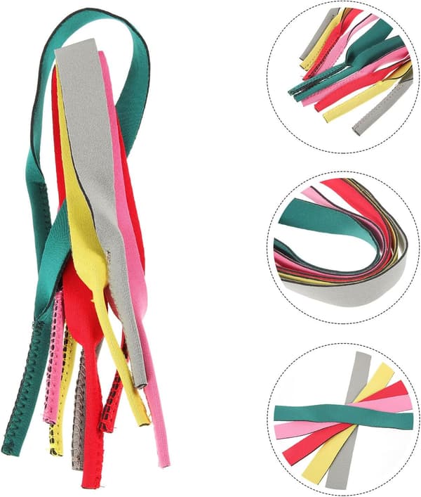 5 stk sportsbrilleholdere, flytende solbrillestropp, elastisk anti-fall brillestropp