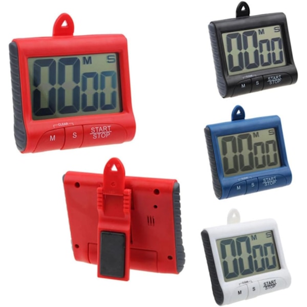 4 stk. Alarmur Kids Alarm Madlavningstimer Uhre Digitalt Ur Nummerrem Elektronisk Timer Køkken Madlavning