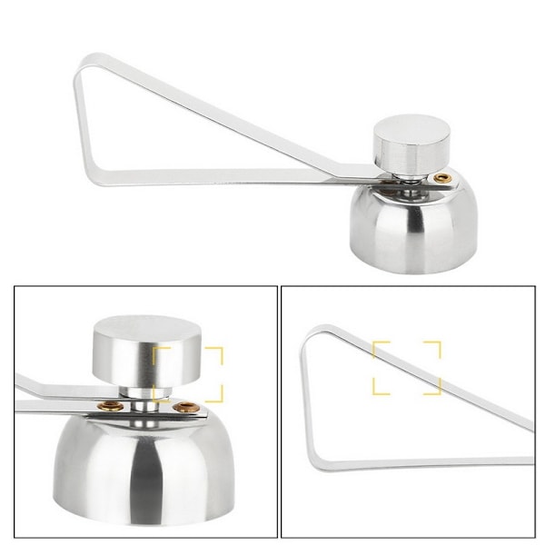 Metall Sax Äggskal Flasköppnare Dubbelhuvud Skal Klippare Ägg Topp Kokt Rå Ägg Flasköppnare Kreativ Köksredskap (10 * 2,5 cm