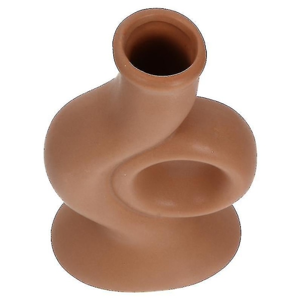 1 stk enkel retro keramisk vase Tørret blomsterarrangør vase Kunstnerisk vaseindretning